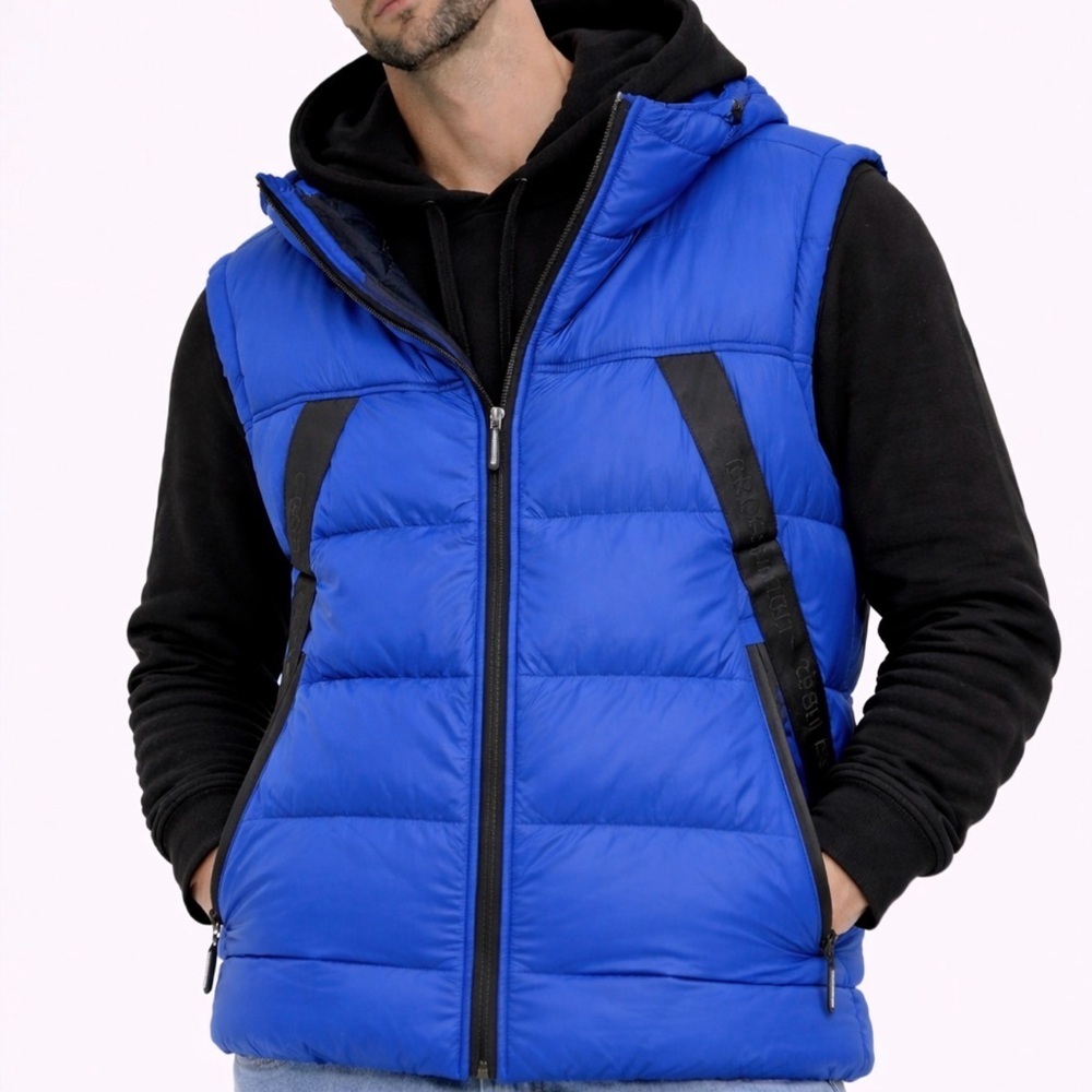Royal Blue Puffer Vest XXL BNWT Crosshatch Craystore Gilet Lightweight Winter